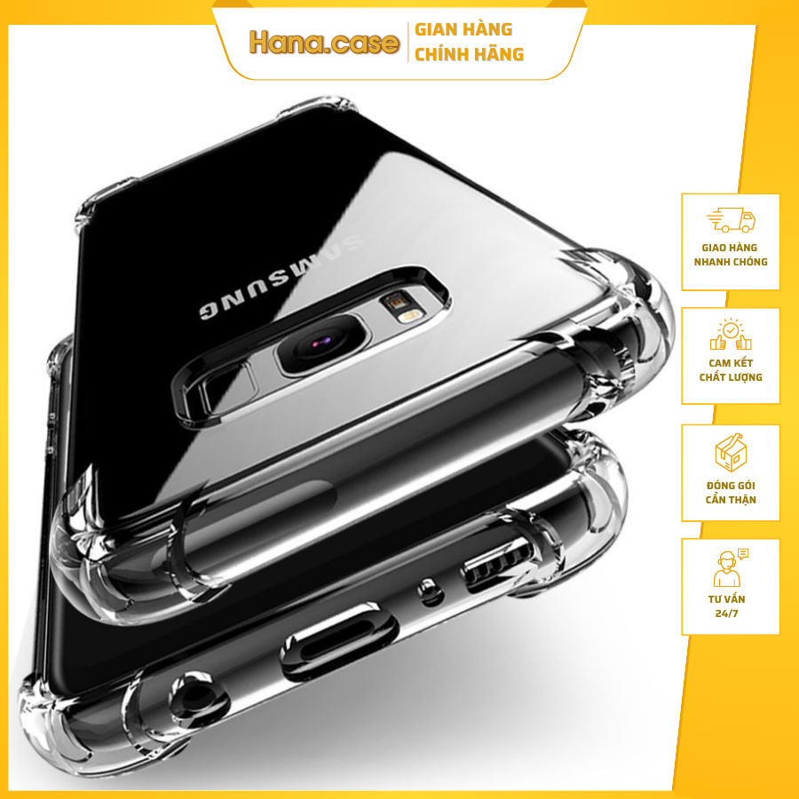 Ốp điện thoại silicon dẻo trong suốt chống sốc cho SAMSUNG GALAXY S10 PLUS S10E S8 S9 PLUS NOTE 10 9 8