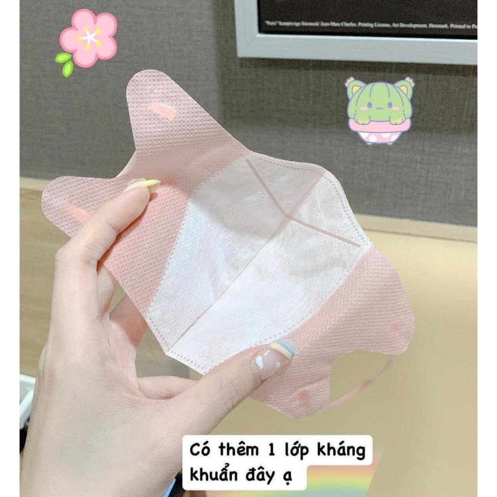 Set 100 Chiếc Khẩu Trang 3D Nhập Khẩu Th.ái L.an hãng CAREION