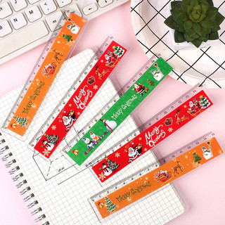 Thước nhựa cứng 15cm hình giáng sinh dễ thương