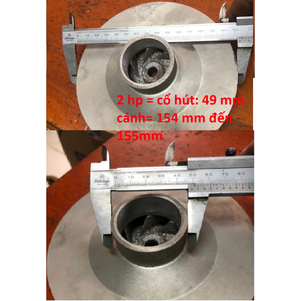 CÁNH BƠM NƯỚC BẰNG NHÔM CÁC LOẠI