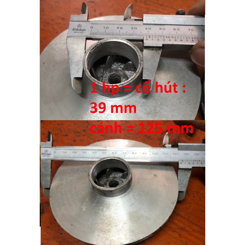 CÁNH BƠM NƯỚC BẰNG NHÔM CÁC LOẠI