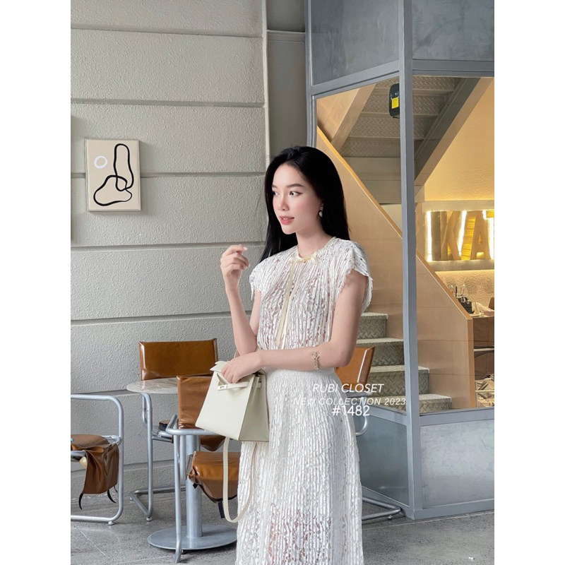 Sét ren dập li chân váy dài 💥 SM