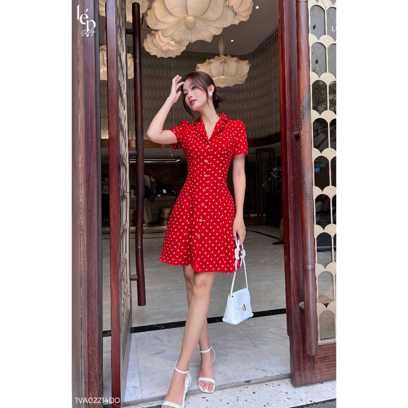 Thanh lý váy bi đỏ Lép size L mới nguyên tag