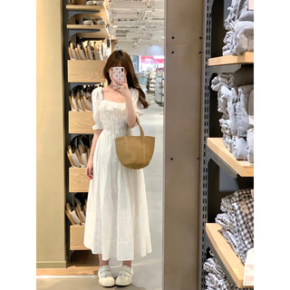 Đầm dài bo nhẹ phần ngực