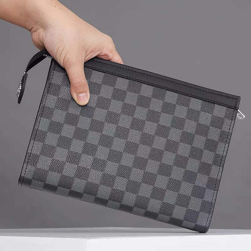 Ví cầm tay thời trang nam nữ cao cấp CVina Official K005 full hộp da pu cực sang chảnh - Hàng Chính Hãng