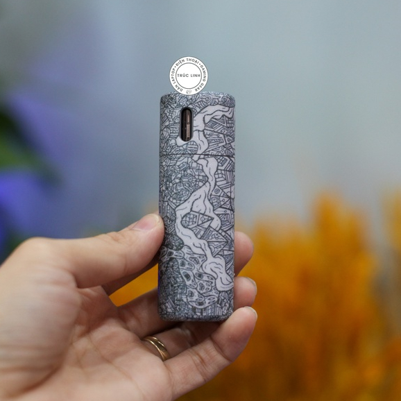 Miếng dán skin cho Avocado Baby Vaptio Pod Kit mẫu Họa tiết đen trắng