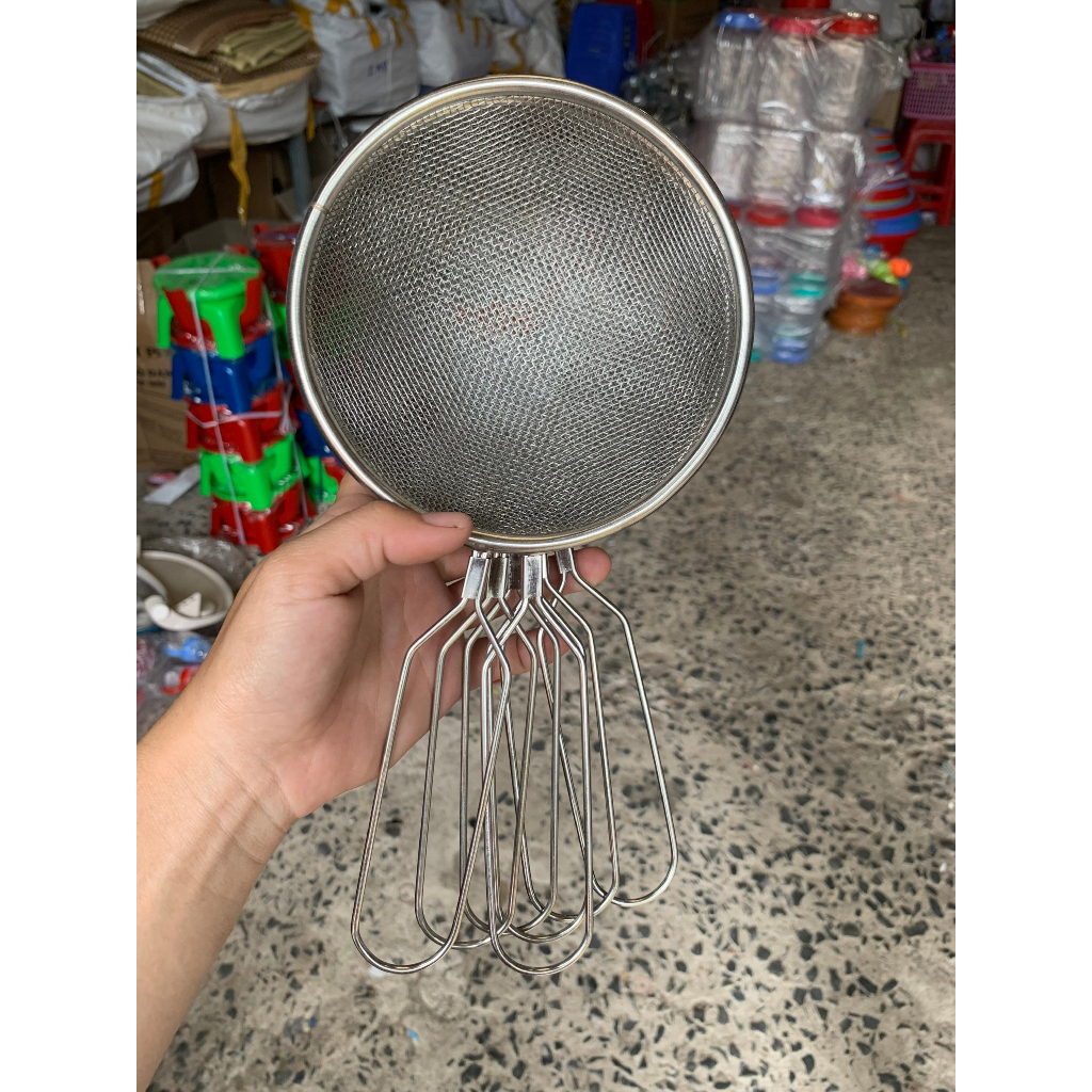 Ray lọc cháo và thức ăn inox Bam House đường kính 15cm cao cấp RIN04 - Gia dụng bếp