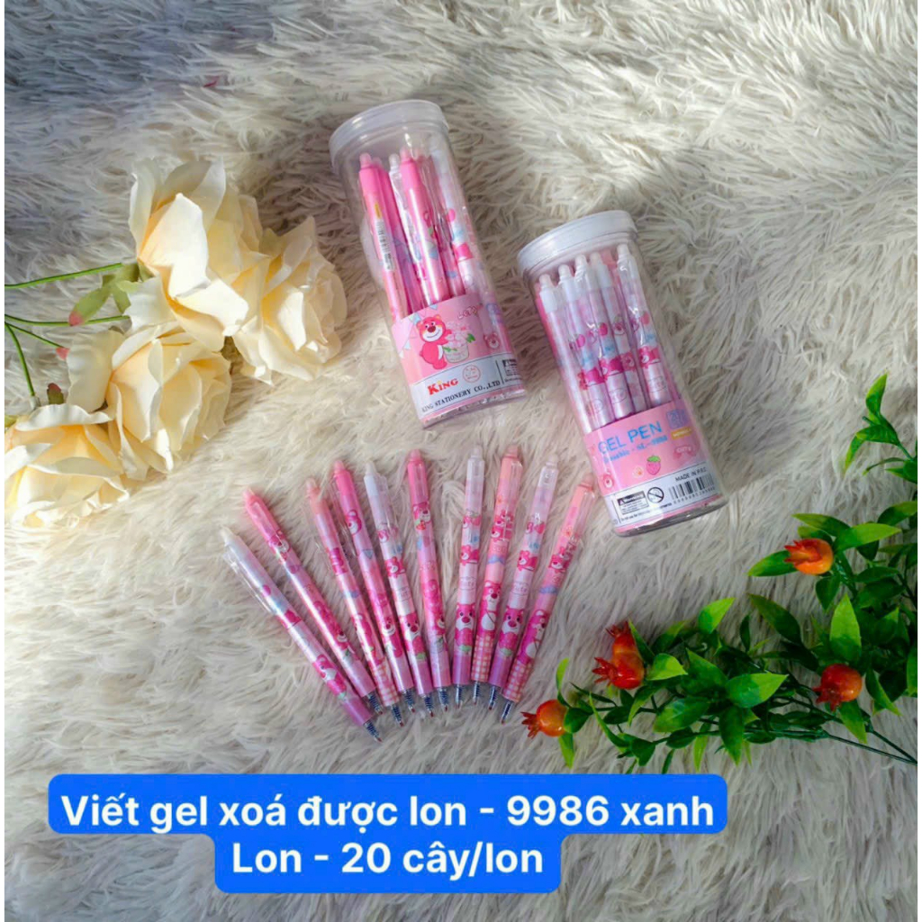 Lon 20 Cây Viết Gel Bấm Xoá Được Chất Lượng Tốt