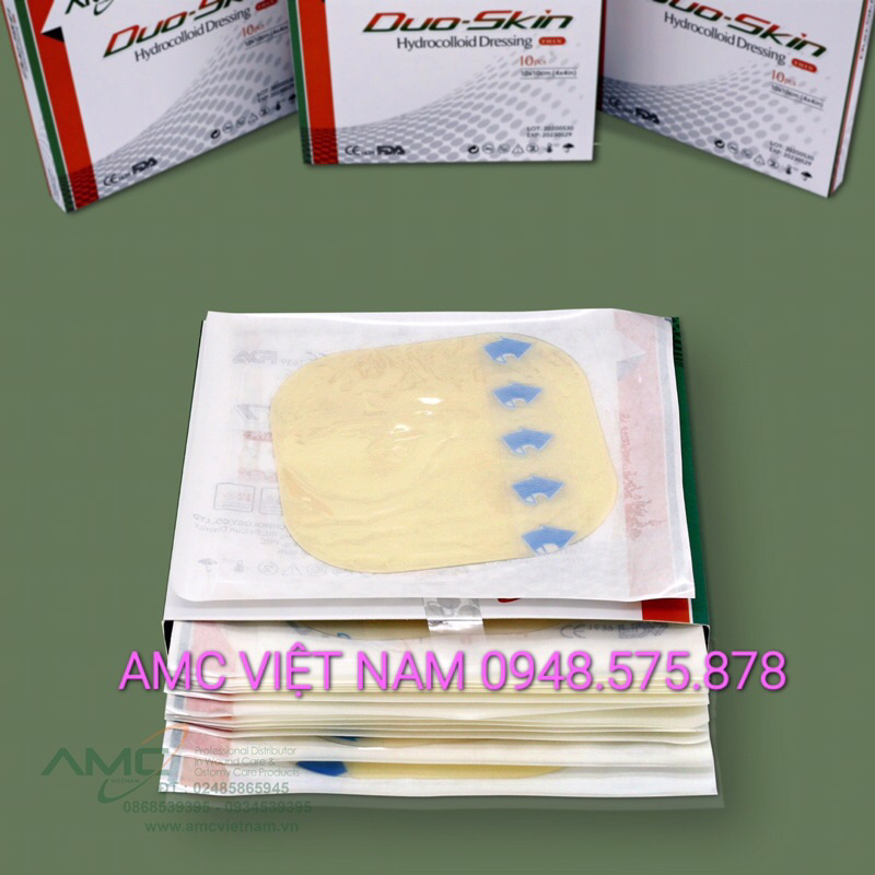 Miếng dán hút dịch chống loét DUO-SKIN Hydrocolloid dressing  10x10cm