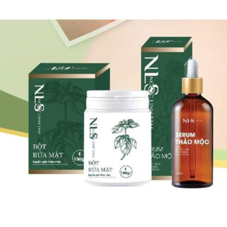 Combo serum tái tạo Ngọc Linh Sâm + Bột Rửa Mặt chính hãng mẫu mới 2023
