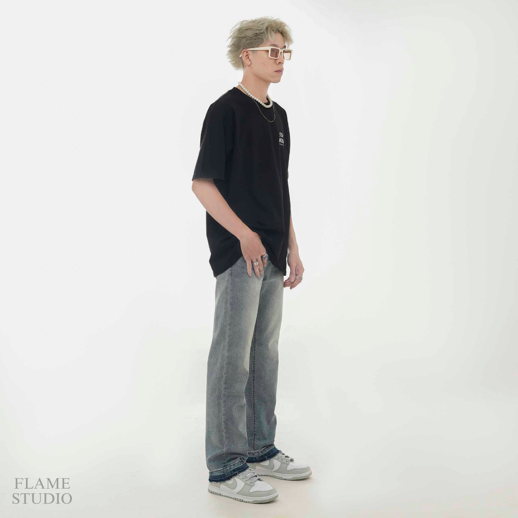 𝐒𝐓𝐑𝐀𝐈𝐆𝐇𝐓 𝐃𝐄𝐍𝐈𝐌 - Quần Jean nam ống suông xám, xanh, đen