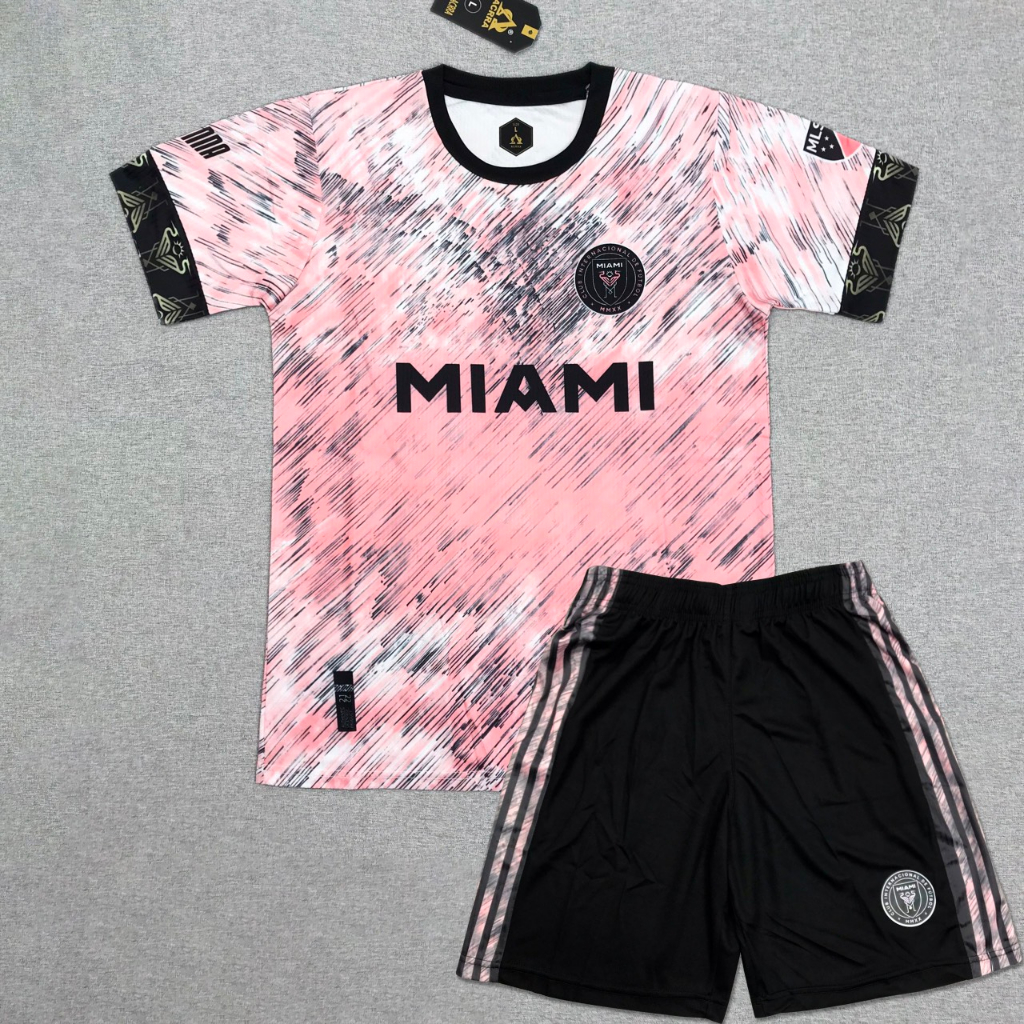 Bộ áo bóng đá MESSI MIAMI Hồng áo bóng đá miami