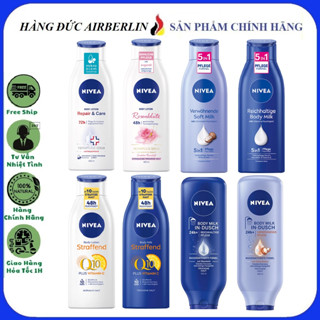 Sữa Dưỡng thể Nivea toàn thân Q10 400ml Đức, Kem xả dưỡng thể Nivea body 400ml(Hàng Đức có Bill)