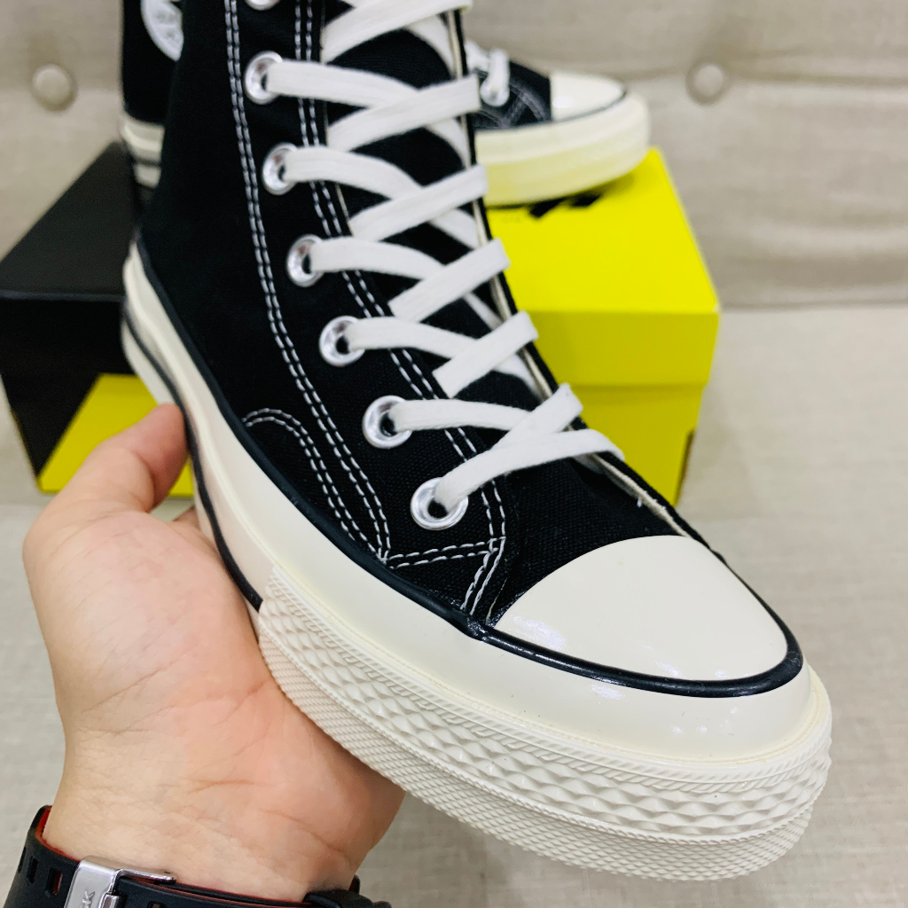 Giày_Convers Chuck taylor 1970s cao cổ trắng & đen, Giày CV bản hàng trung nội địa oder mới 100% full box | BigBuy360 - bigbuy360.vn