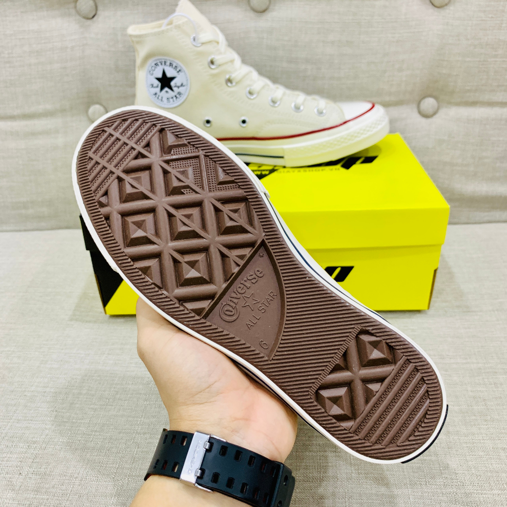 Giày_Convers Chuck taylor 1970s cao cổ trắng & đen, Giày CV bản hàng trung nội địa oder mới 100% full box | BigBuy360 - bigbuy360.vn