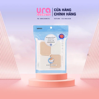 Mút tán kem nền miniso powder puff 16 count