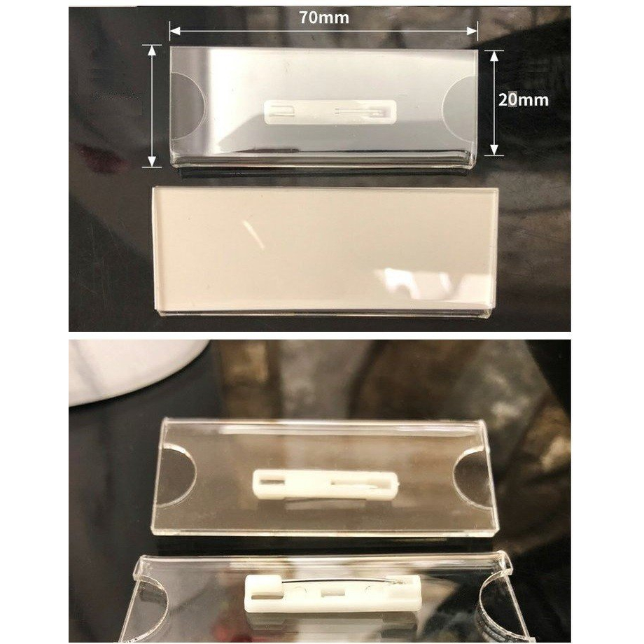 Bảng/Thẻ tên nhân viên – biển tên nhân viên chất liệu mica cài áo BEDO 2023