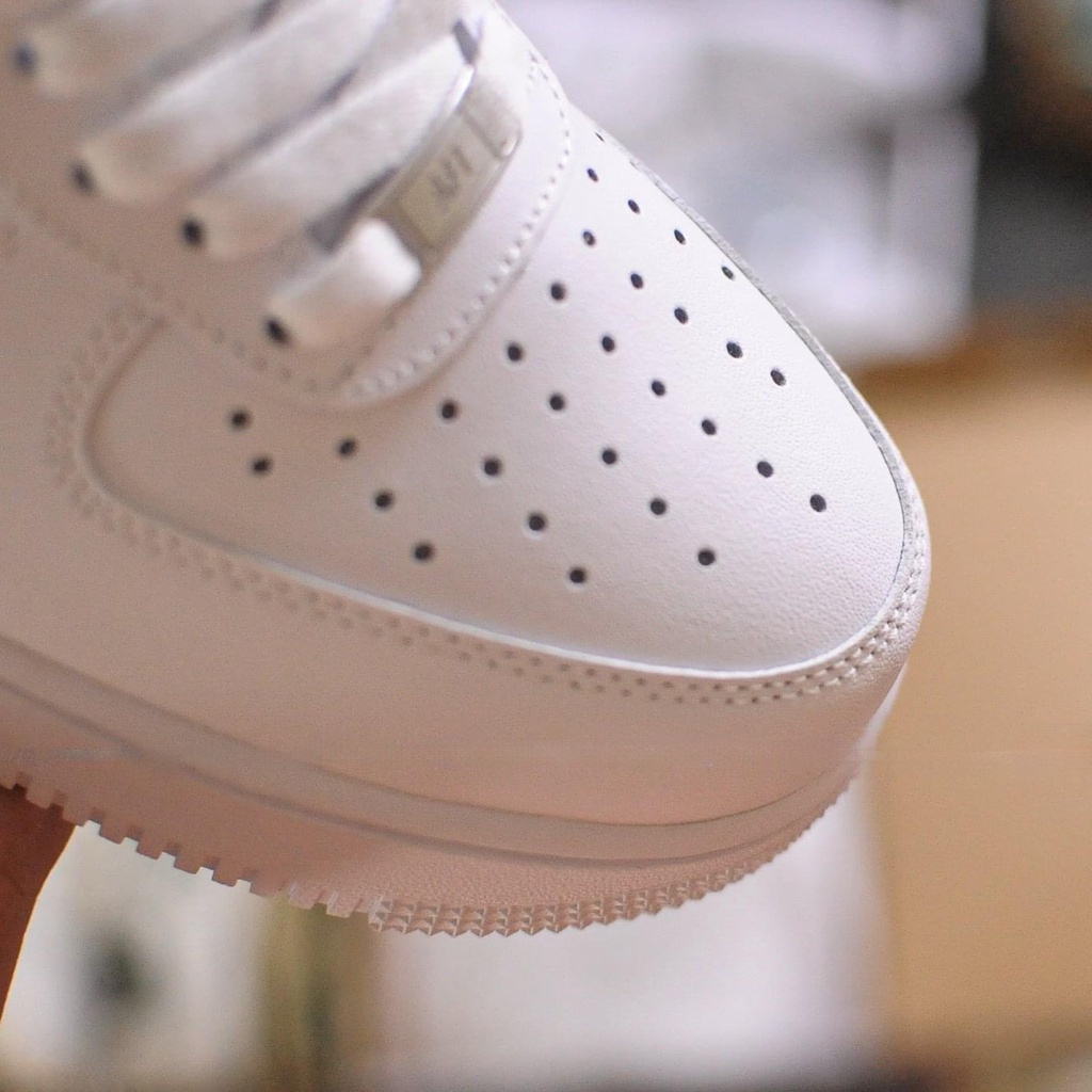 Giày Nike_Trắng AF1, Giày Air Force 1 Full Trắng Nam Nữ Hàng Đẹp Full Box, Giày sneaker trắng nam nữ siêu hot dễ phối đồ
