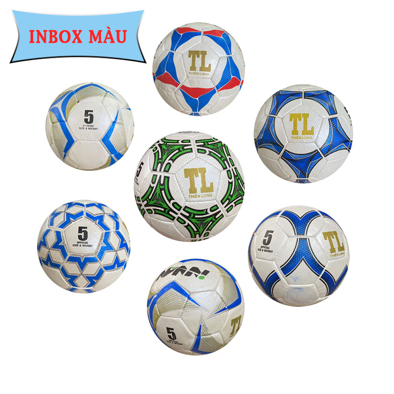 Bóng đá số 5- Hoa Thiên Long Size 5- gia công khâu tay - Xả hàng Loại 2