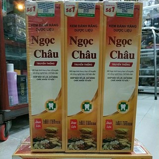 Combo 2 kem đánh trắng răng thảo dược ngọc châu 100g không hôi miệng răng trắng nướu khỏe