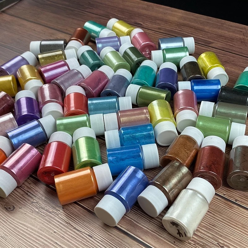 Bộ 36 màu nhũ hạt mịn đóng chai làm đồ handmade