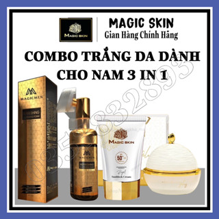 COMBO 3 in 1 dành cho NAM trắng da nám magicskin ( tặng 1 bình detox)