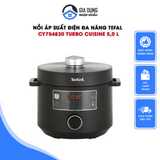 Nồi đa năng tefal cy754830 turbo cruisine, nồi hầm xương, nồi kho cá, nồi nấu cháo, nồi nấu chậm, công suất 1090w, 5l
