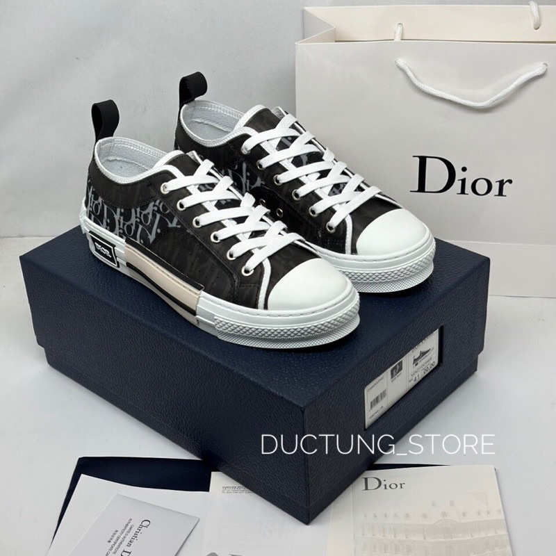 Giày Sneaker Dio B23 Low Black White Lai Au [ Freeship + Box ]