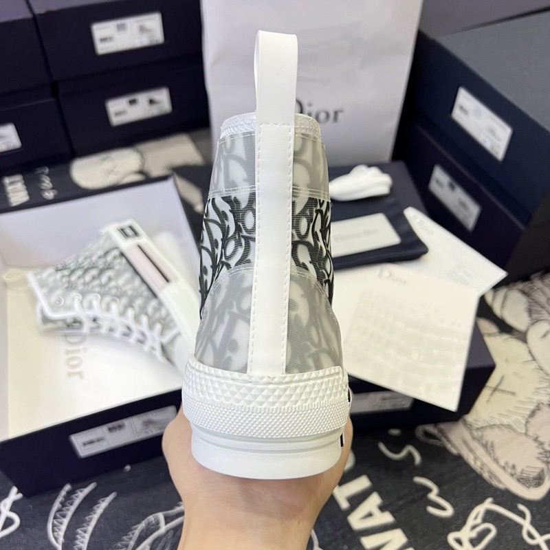 GIÀY Dio B23 High Sneaker Trắng Xám Cao Cổ Lai Au