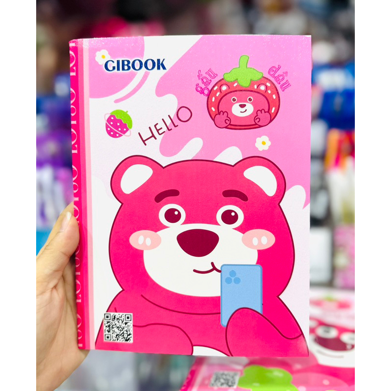 Vở/Tập Học Sinh 4 Ô Ly Mẫu Gấu Dâu Lotso Bear Cute - 1 Quyển
