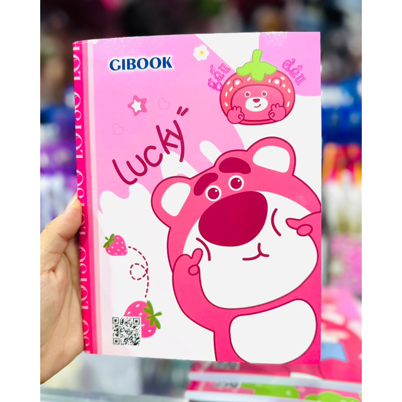 Vở/Tập Học Sinh 4 Ô Ly Mẫu Gấu Dâu Lotso Bear Cute - 1 Quyển