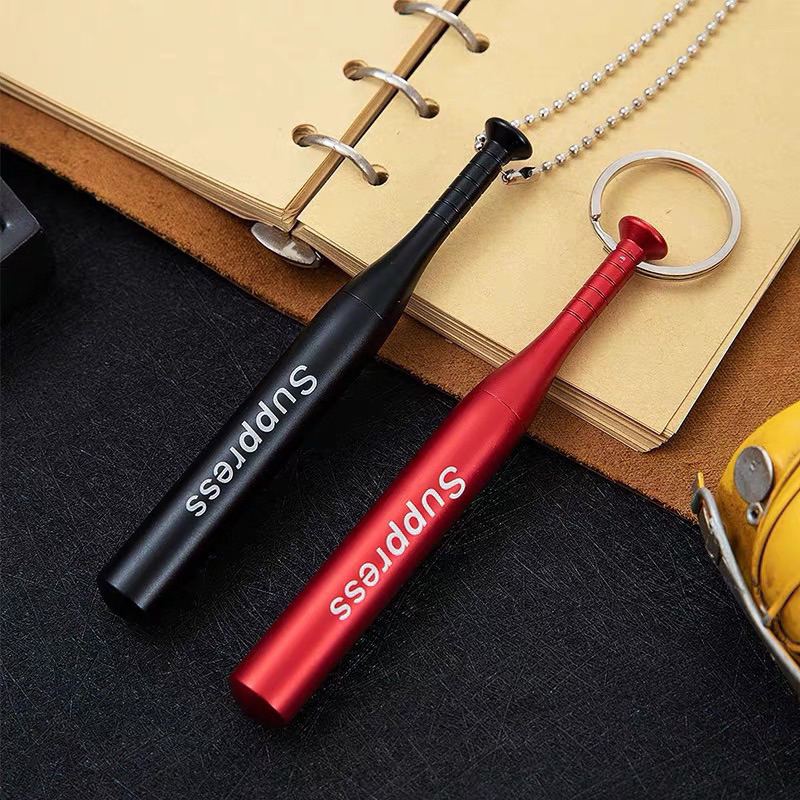 Móc khoá hình gậy bóng chày,móc khoá đa năng bằng thép không rỉ