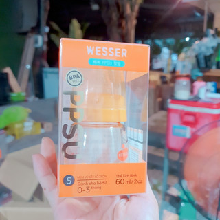 [MẪU MỚI][CHÍNH HÃNG]Bình sữa Wesser PPSU cổ hẹp 60ml/140ml/250ml