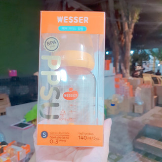 [MẪU MỚI][CHÍNH HÃNG]Bình sữa Wesser PPSU cổ hẹp 60ml/140ml/250ml