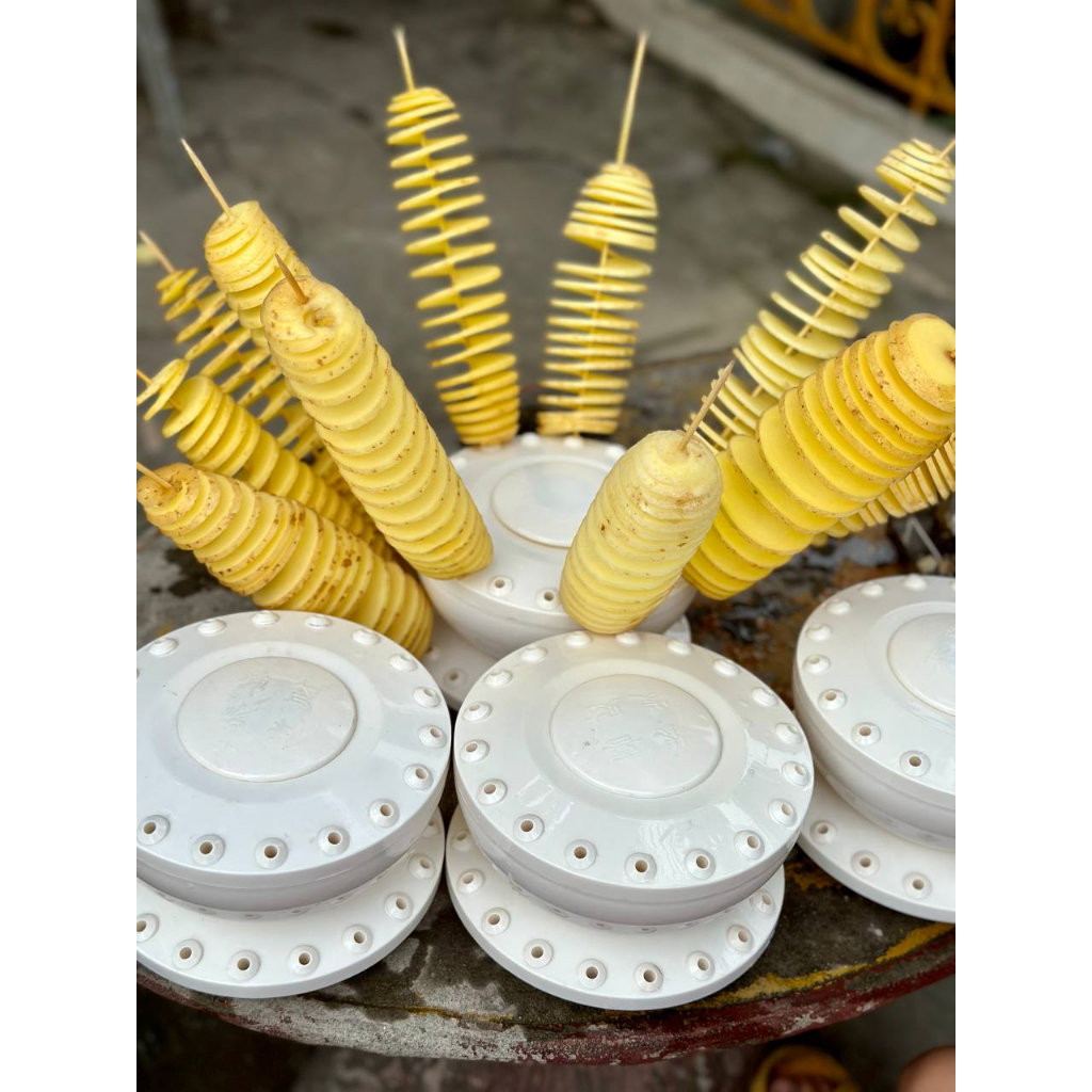 Khay, đế cắm khoai tây lốc xoáy