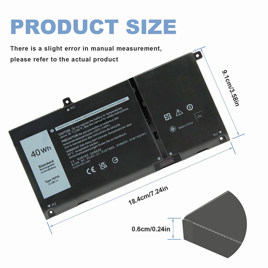 Pin Laptop Dell Inspiron 5300 5400 5401 5402 5408 5409 5501 5508 7300 7405 7500