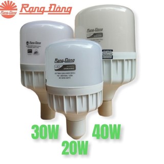  Bóng đèn led búp Bulb Trụ nhôm Rạng Đông 20w 30w 40W trụ đui E27 bảo hành chính hãng ánh sáng trắng 