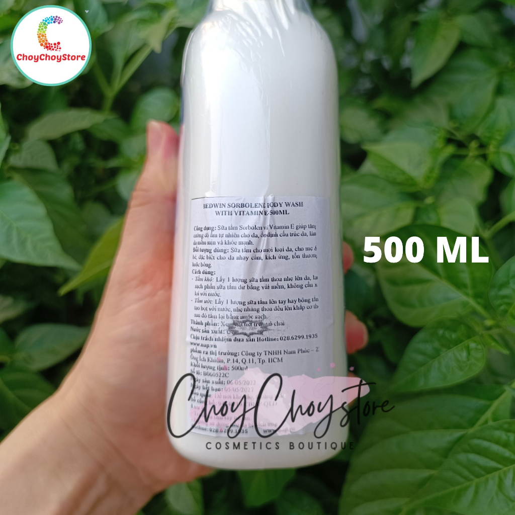 REDWIN Sensitive Skin Sorbolene Body Wash With Vitamin E 500mL  & 1 L - Sữa Tắm Dưỡng Ẩm