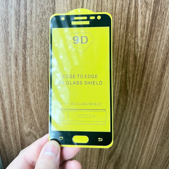 "Kính cường lực Samsung J5 Prime "  Full màn hình, Ảnh thực shop tự chụp, tặng kèm bộ giấy lau kính Meen