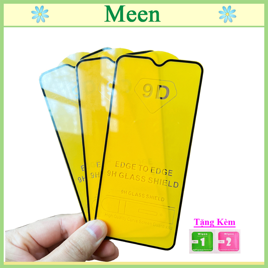 "Kính cường lực Samsung M20 " Full màn hình, Ảnh thực shop tự chụp, tặng kèm bộ giấy lau kính Meen