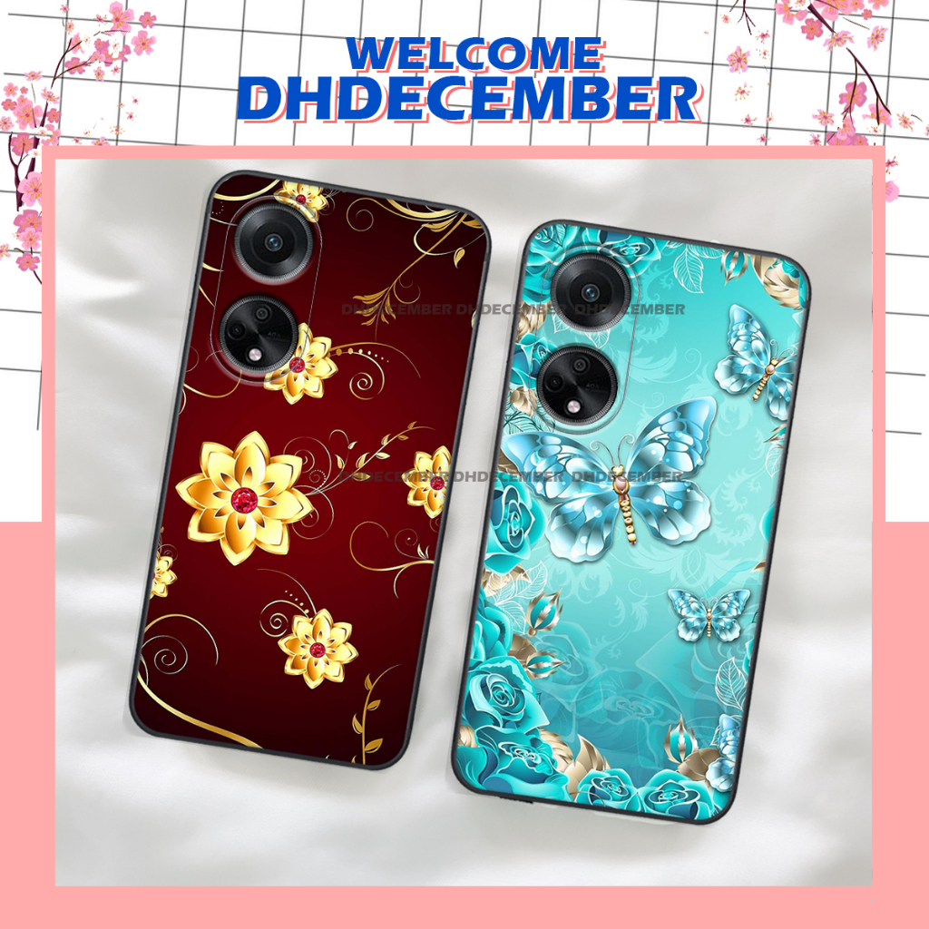 Ốp lưng Oppo A98 5G in hình hoa xinh xắn, hiện đại , thời trang ,phong cách