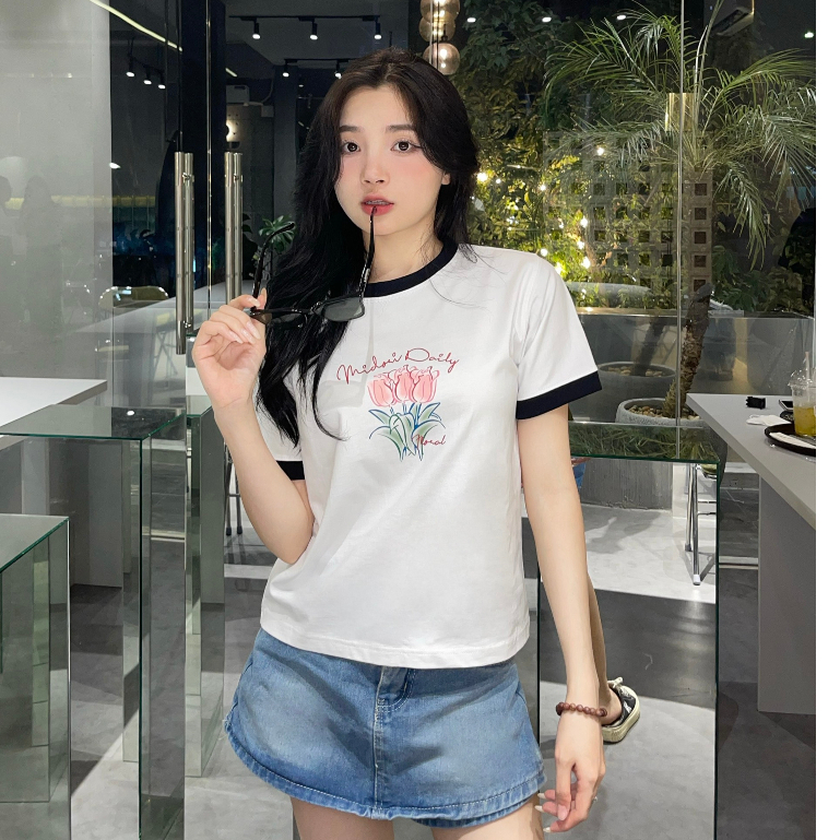 Áo thun Baby Tee DAISY unisex phông Nam Nữ Local Brand Chính Hãng Mi Midori