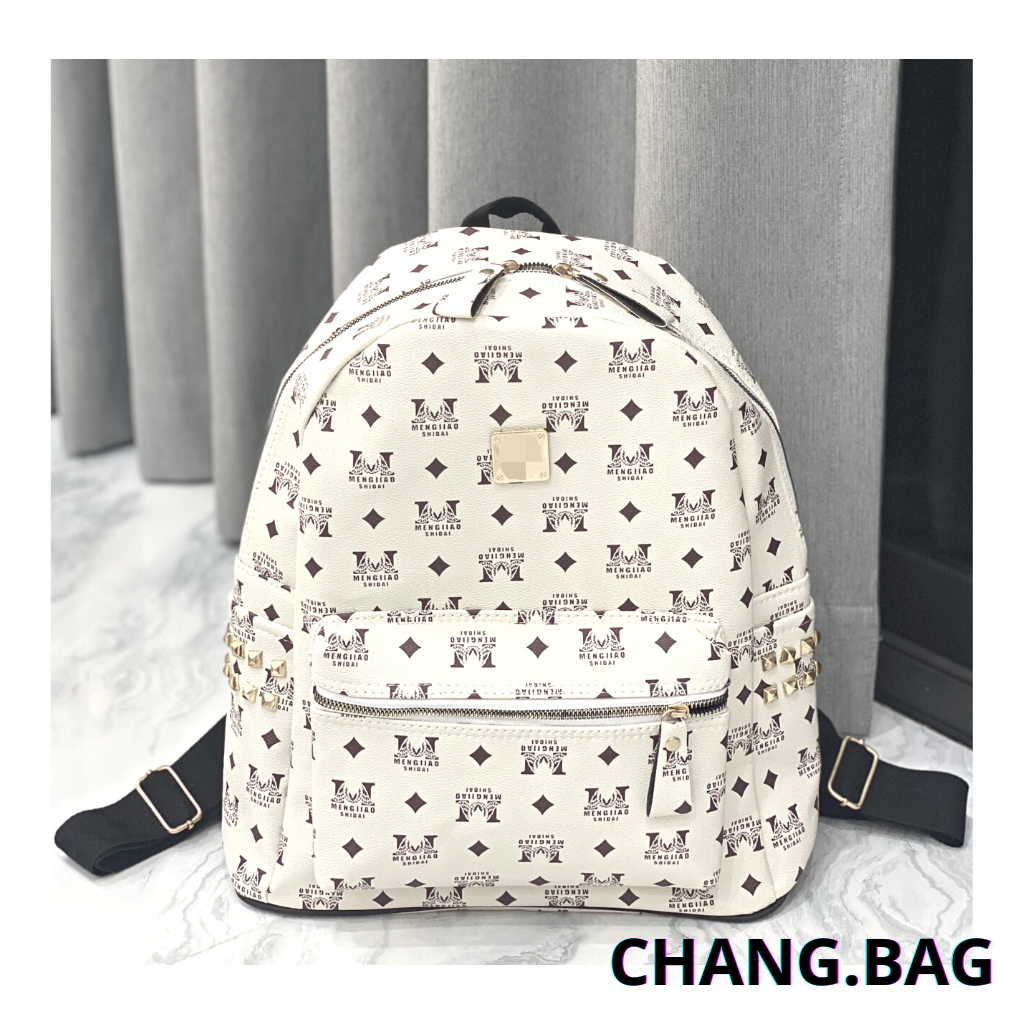 Balo mcm size to, cặp mcm đi học nam nữ, cặp sách da hot trend