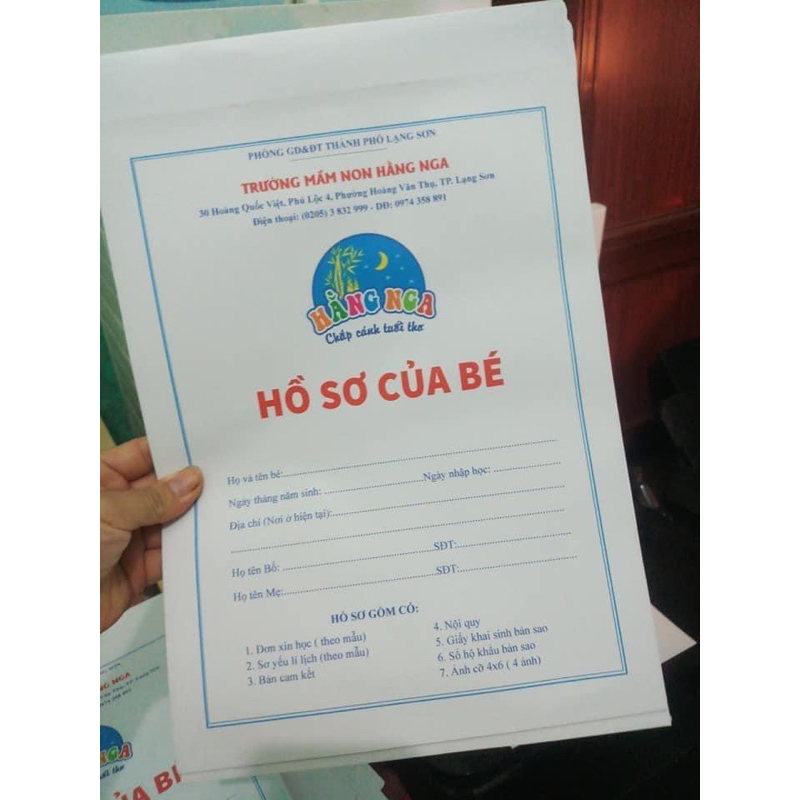 Hồ sơ học sinh đựng vừa a4 25x35cm