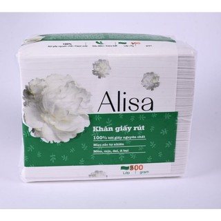Bịch 500gr khăn giấy rút dùng cho nhà hàng quán ăn Alisa