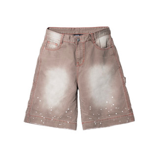Quần shorts jeans blish - faded brown.