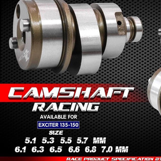Cam Độ TA Racing 5.1 , 5.3 , 5.5 , 5.7 , 6.1 , 6.3 , 6.5 , 6.6 , 6.8 , 7.0mm Cho Ex135 , Ex150