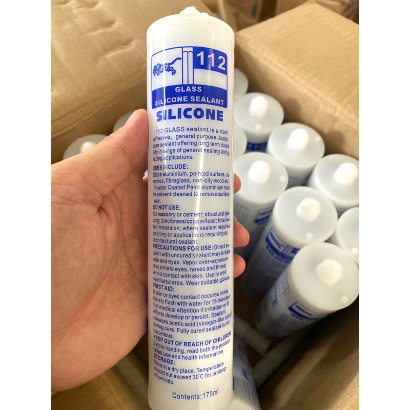 Keo sealant silicone 112 dán kính màu trong dán kính, bể cá,...( Giá Rẻ )