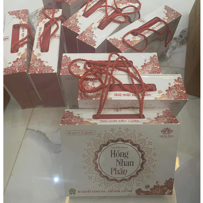 Hồng Nhan Phấn Bách Y Sâm Dạng Bột Pha - Hộp 10 Gói và 60 Gói
