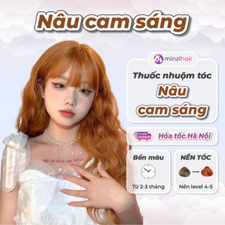 Thuốc nhuộm tóc Nâu Cam Sáng - Lên Từ Nền Nâu Sáng - Minzihair HN